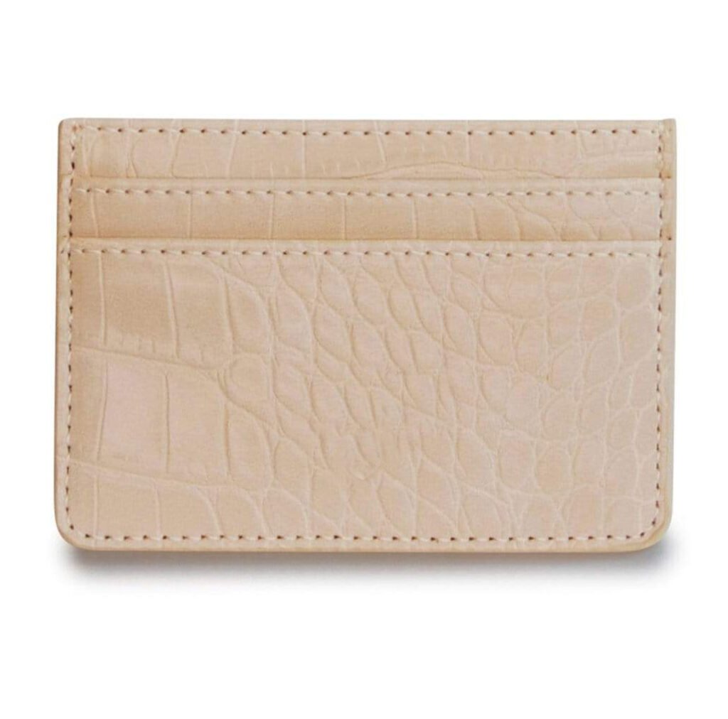 Leather crocodile wallet