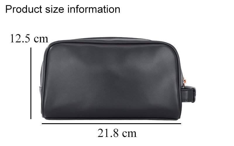 standard toiletry bag size dimensions