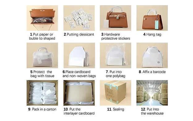 leather bag factory package options