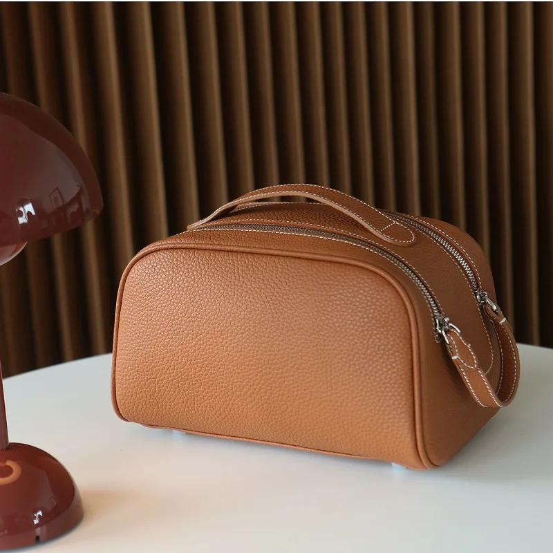 Leather cosmetic bags