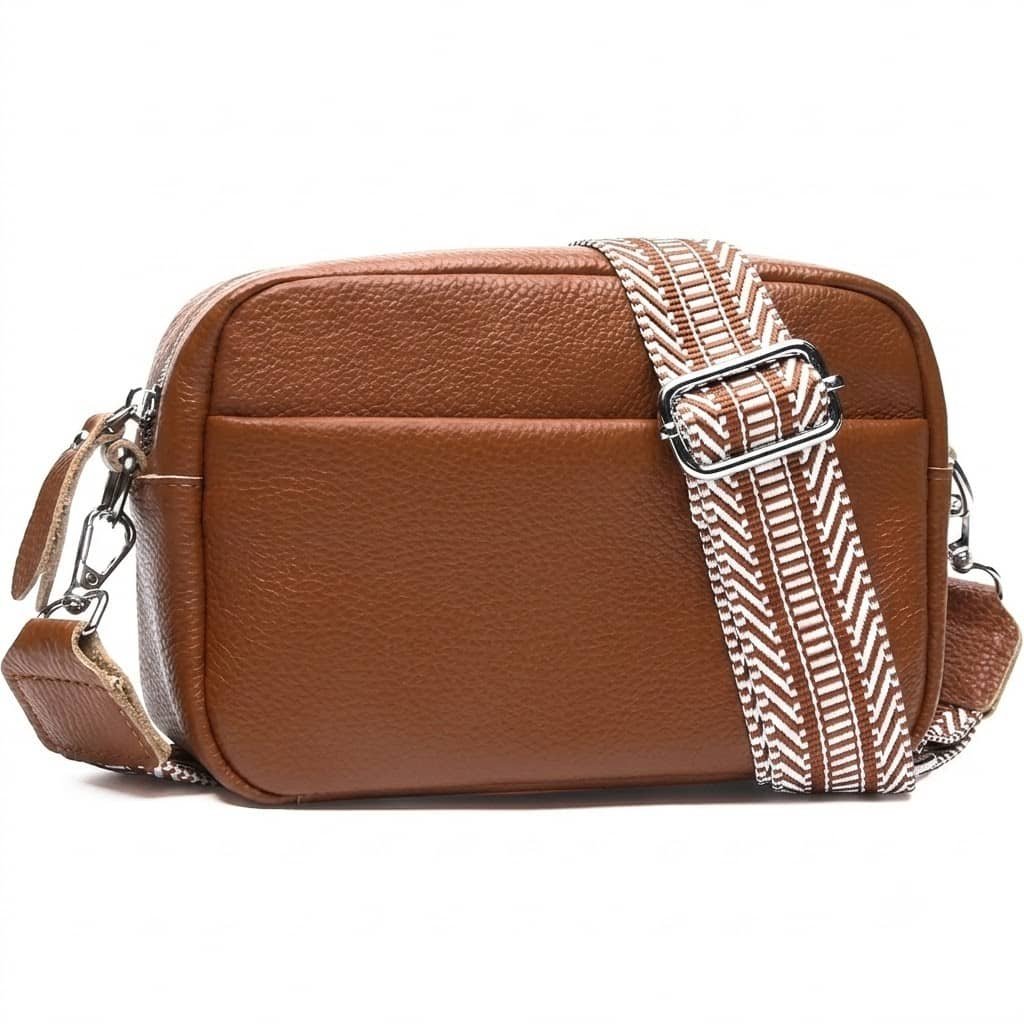 Custom leather camera crossbody bag manufacturer