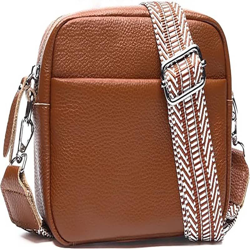 Custom leather camera crossbody bag manufacturer