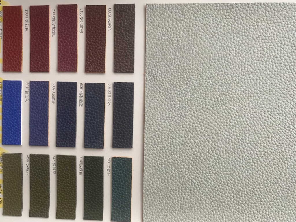 PU leather material texture for custom wallets