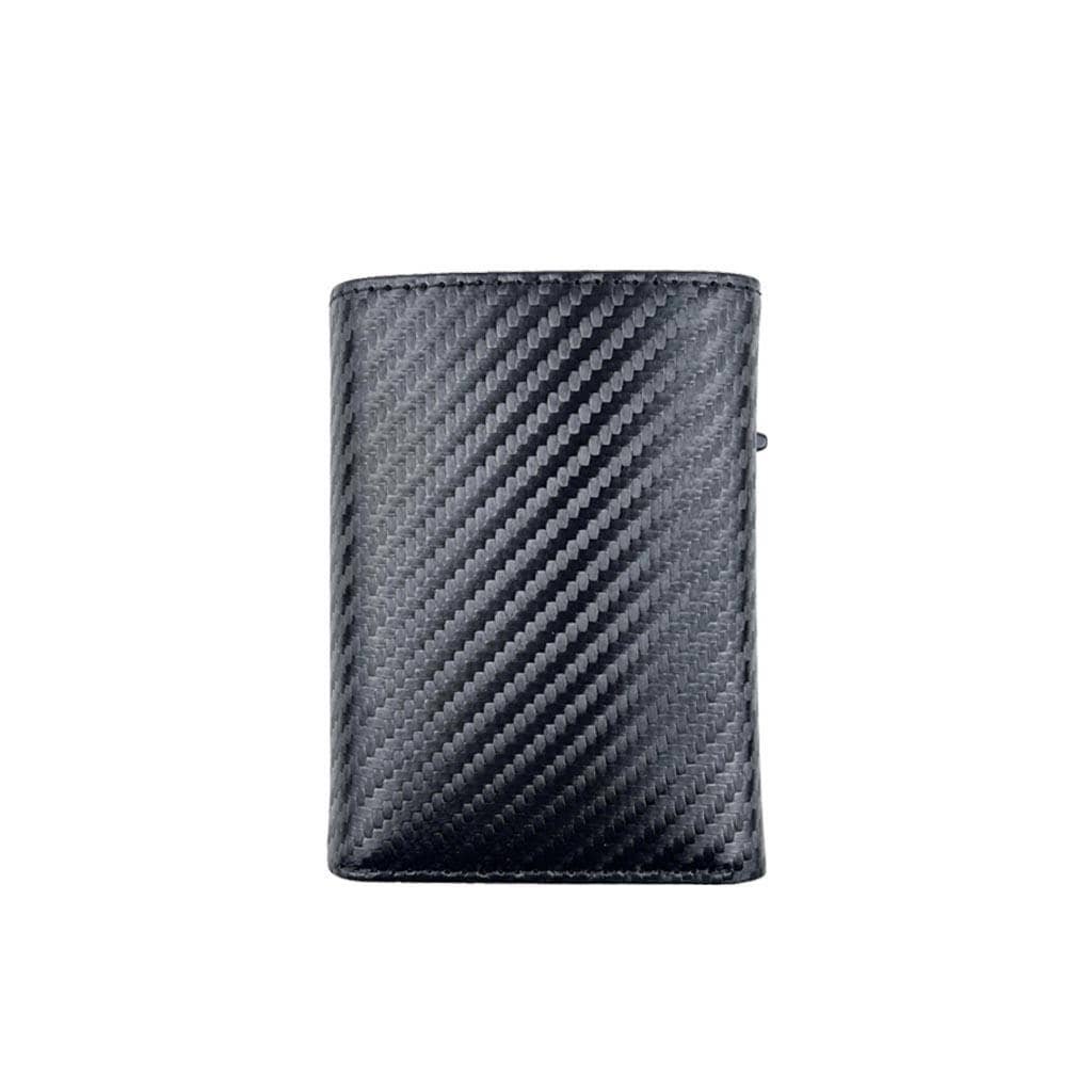 RFID-blocking leather wallet with card