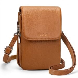 Custom leather cell phone cross body bag manufacturer