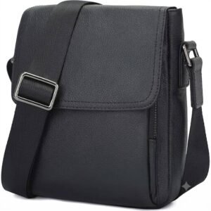 Custom leather mens crossbody bag manufacturer