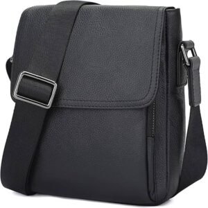 Custom leather mens crossbody bag manufacturer