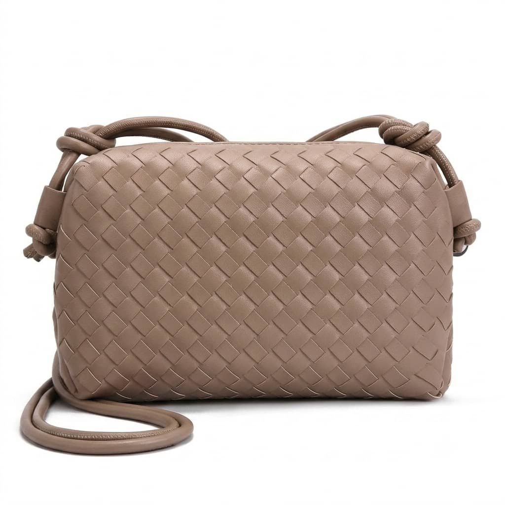 Custom leather woven leather crossbody bag manufacturer
