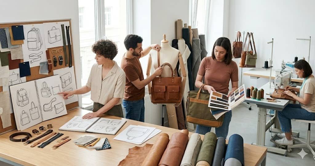 Custom leather bags for Independent Designers