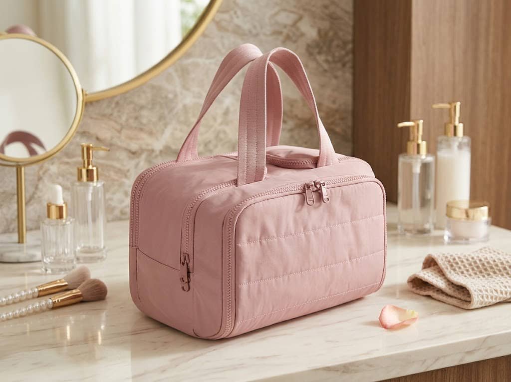 Best Cosmetic Bag Materials: How to Choose the Right Material for Your Custom Makeup Bags 5 nylon travel cosmetic bag