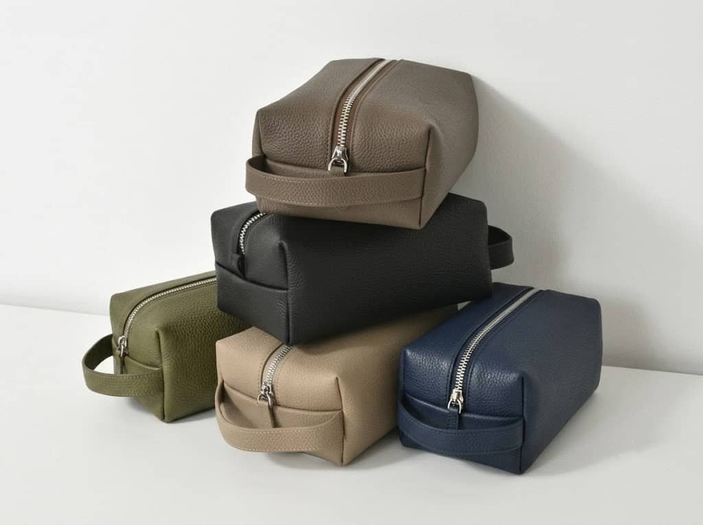 Top 10 Most Popular Makeup Bag Styles in 2026: The Complete OEM Buyer's Guide 7 Custom waxed canvas Dopp kit toiletry bag for men's grooming and travel brands