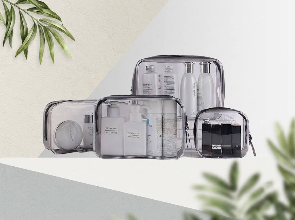 Top 10 Most Popular Makeup Bag Styles in 2026: The Complete OEM Buyer's Guide 3 Clear TPU makeup bag suitable for travel and TSA security