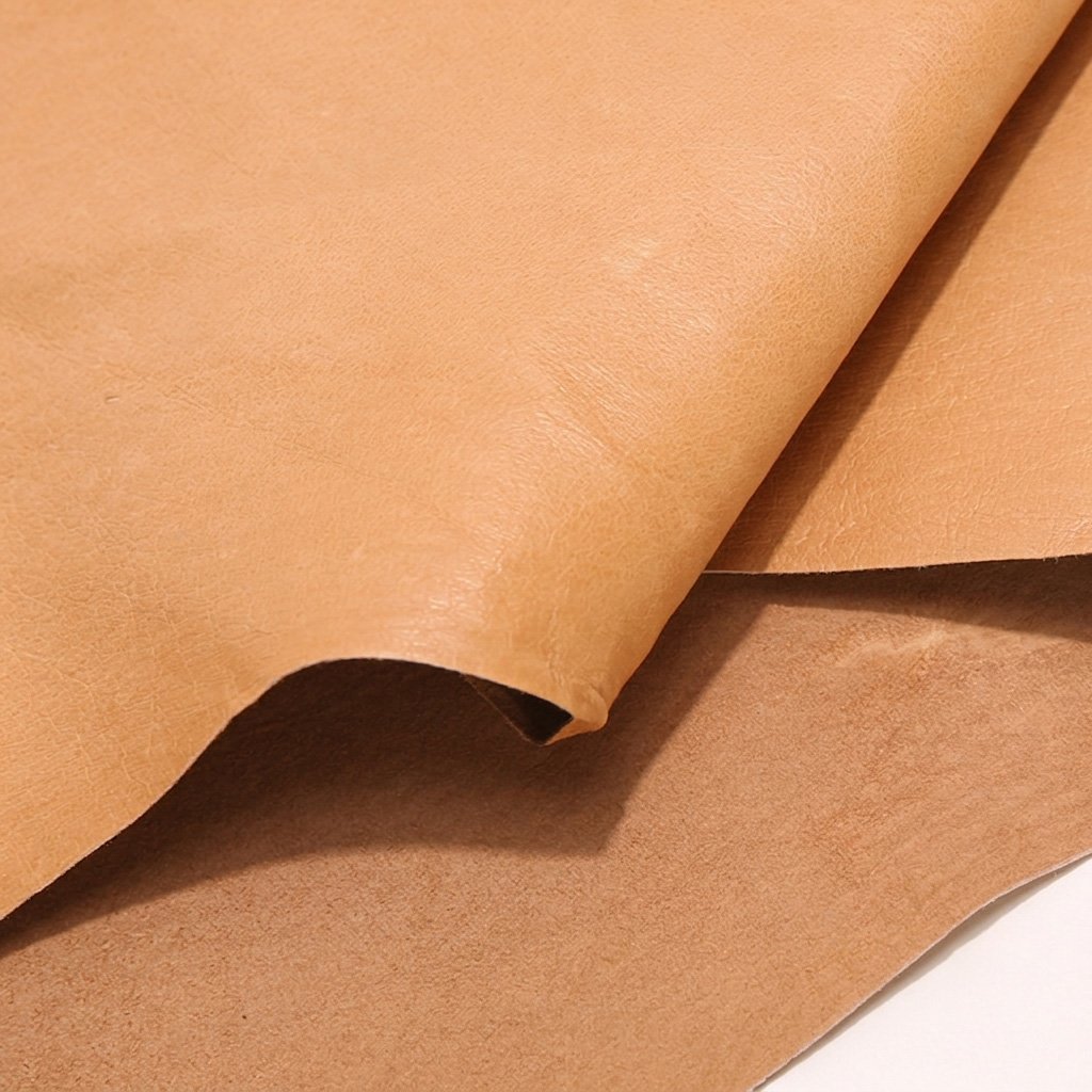 Leather Materials 19 Pigskin leather texture with distinctive grain pattern for leather goods production