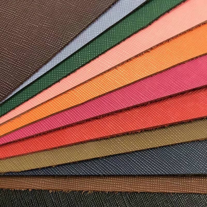 Leather Materials 9 Saffiano leather texture with cross hatch pattern for luxury fashion handbags