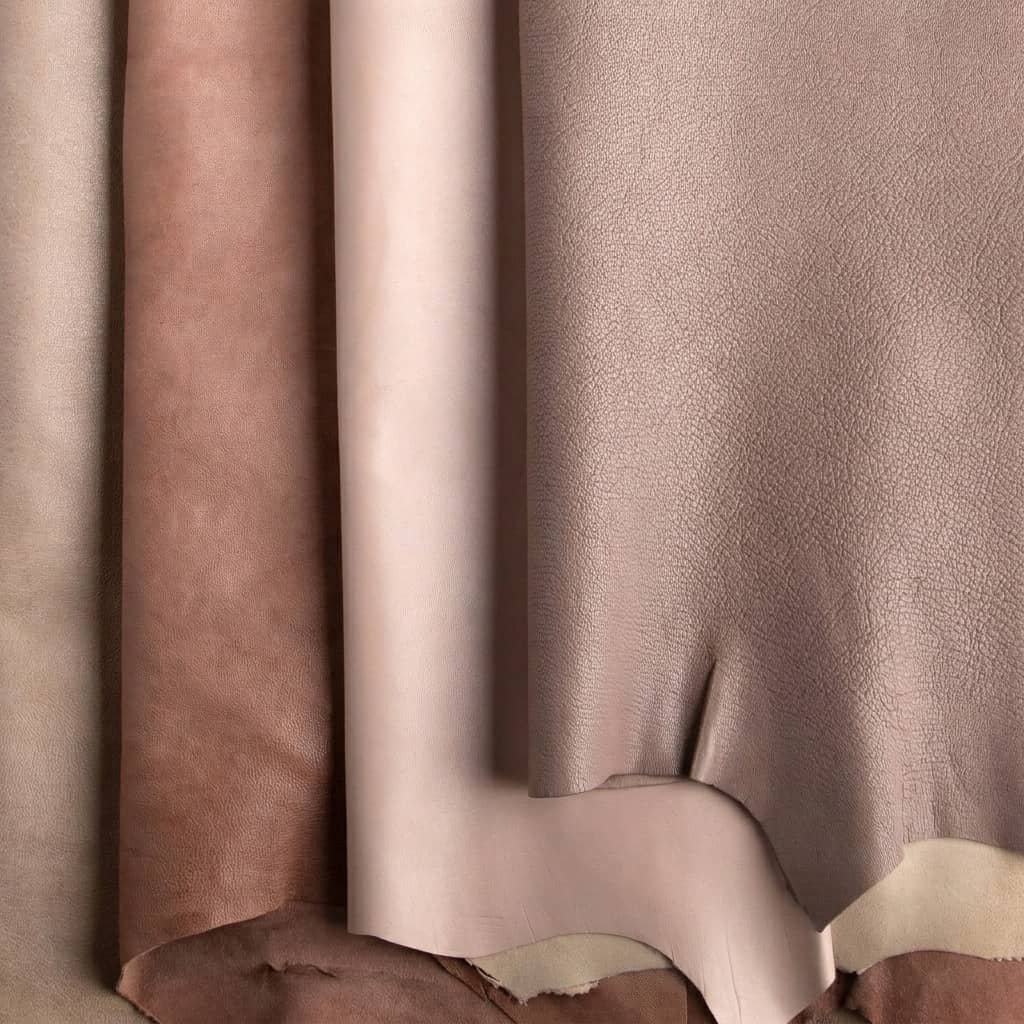 Leather Materials 18 Goatskin leather texture with soft natural grain for premium leather goods